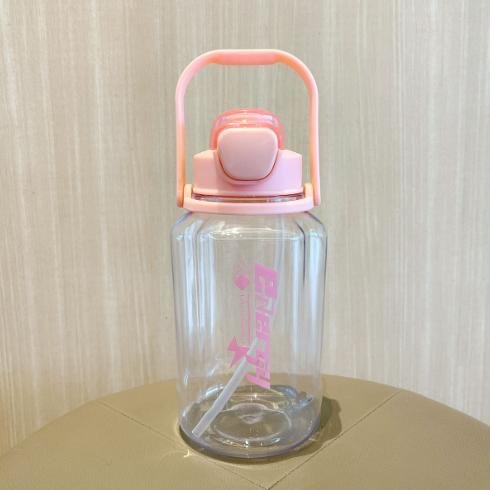 1500ml sports plastic water bottle 26oz large capacity water bottle plastic straw cup kids mug with straw