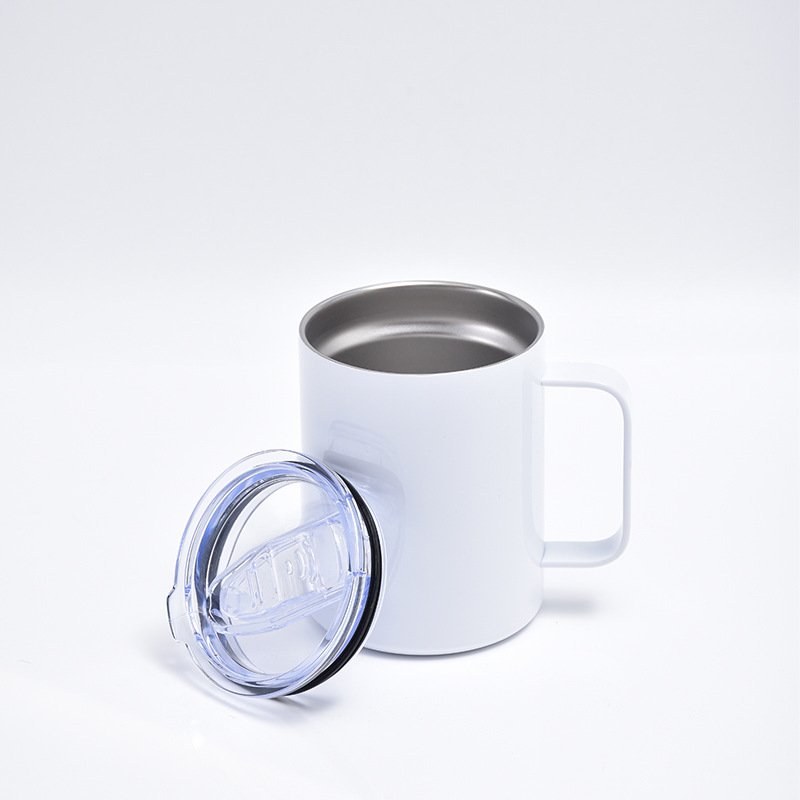 USA Warehouse RTS 12oz Sublimation Travel Coffee Mug Stainless Steel 12oz Sublimation Tumbler with Handle