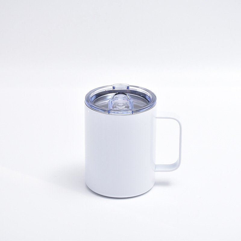 USA Warehouse RTS 12oz Sublimation Travel Coffee Mug Stainless Steel 12oz Sublimation Tumbler with Handle