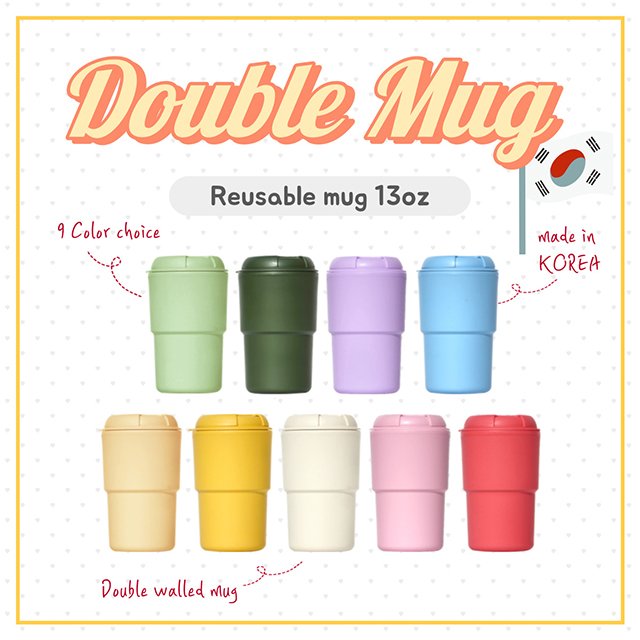 New Arrival Products In Korea BPA FREE Reusable Tumblers Customizable Cups Double walled mug tumbler 12oz