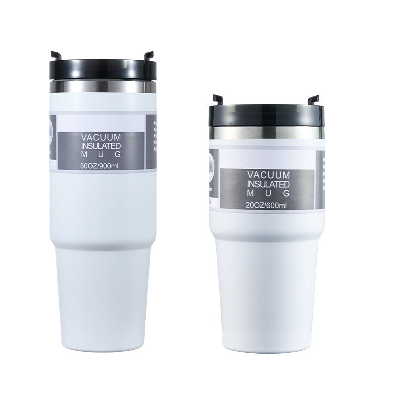 double wall stainless steel tumbler with straw sport water bottle insulated 30oz
