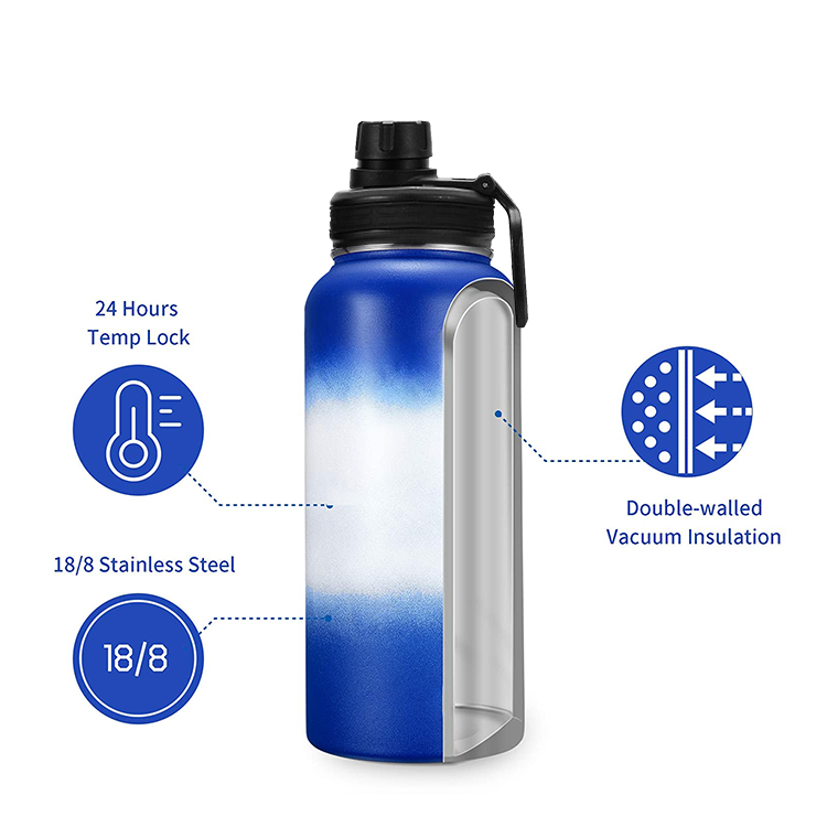 Trending Products 2024 New Arrivals 32oz Wide Mouth Sports Insulated portable Vacuum Flasks Stainless Steel Water Bottle