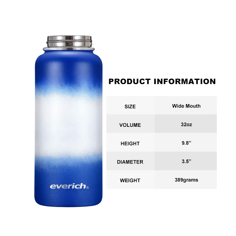 Trending Products 2024 New Arrivals 32oz Wide Mouth Sports Insulated portable Vacuum Flasks Stainless Steel Water Bottle