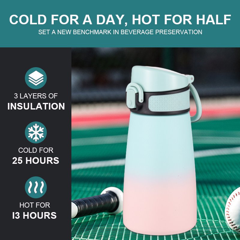 Kids Water Bottle Custom Logo Outdoor Travel Stainless Steel Travel Double Wall Thermoses Vacuum Flask Insulated Water Bottle