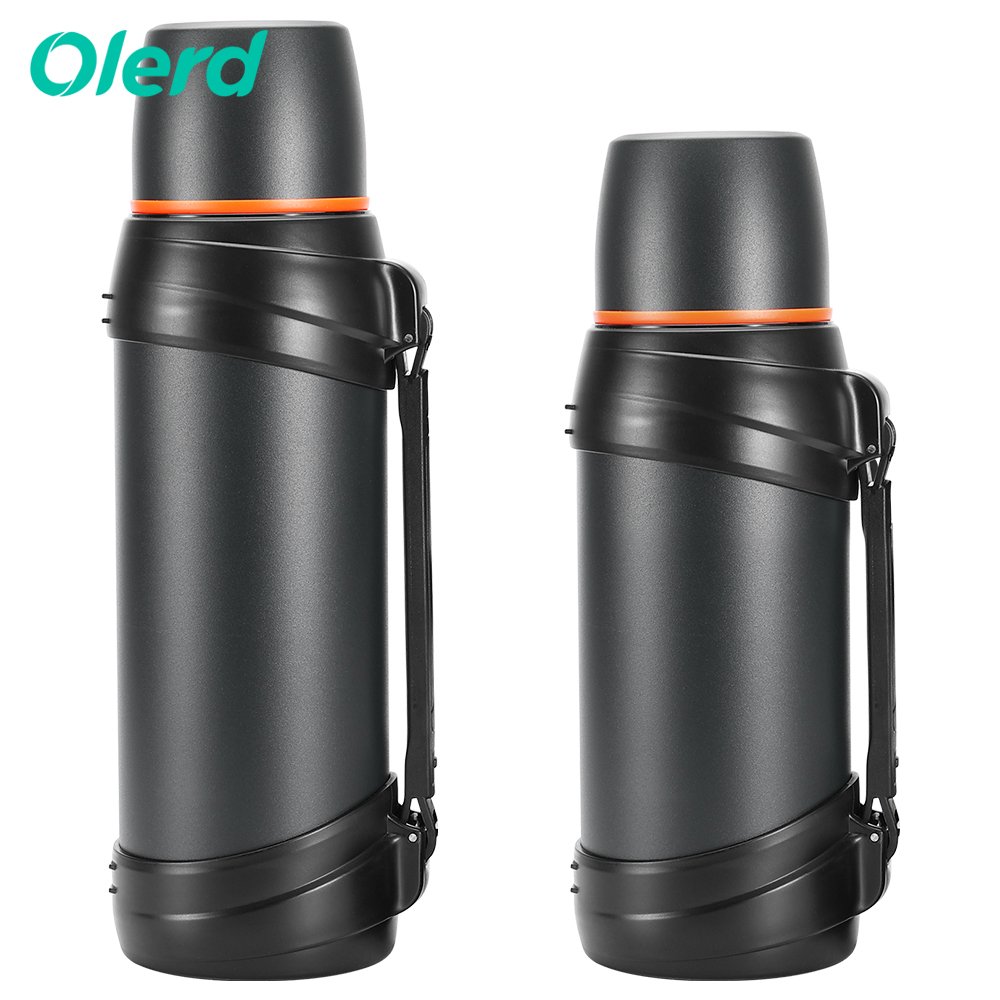 Classic style vacuum flask Large capacity stainless steel water bottle outdoor Sports kettle with lid