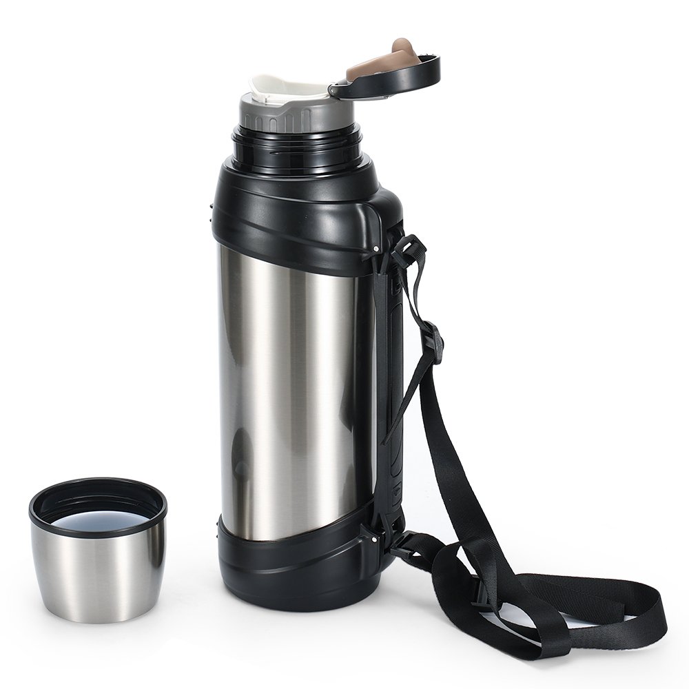 Classic style vacuum flask Large capacity stainless steel water bottle outdoor Sports kettle with lid