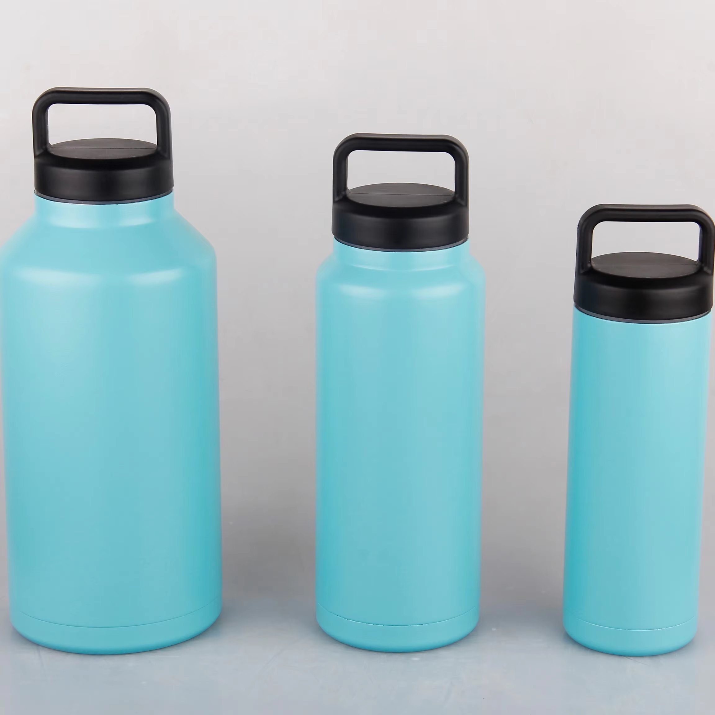 18/36/64oz Stainless Steel Vacuum Insulated Thermos Double Wall Gym Water Bottle