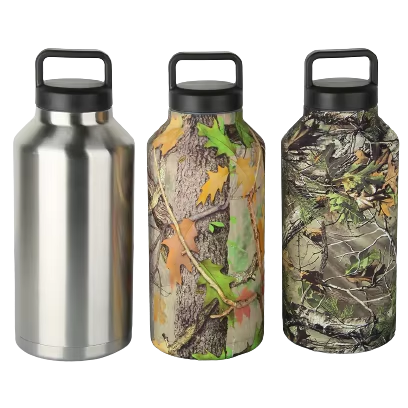 18/36/64oz Stainless Steel Vacuum Insulated Thermos Double Wall Gym Water Bottle