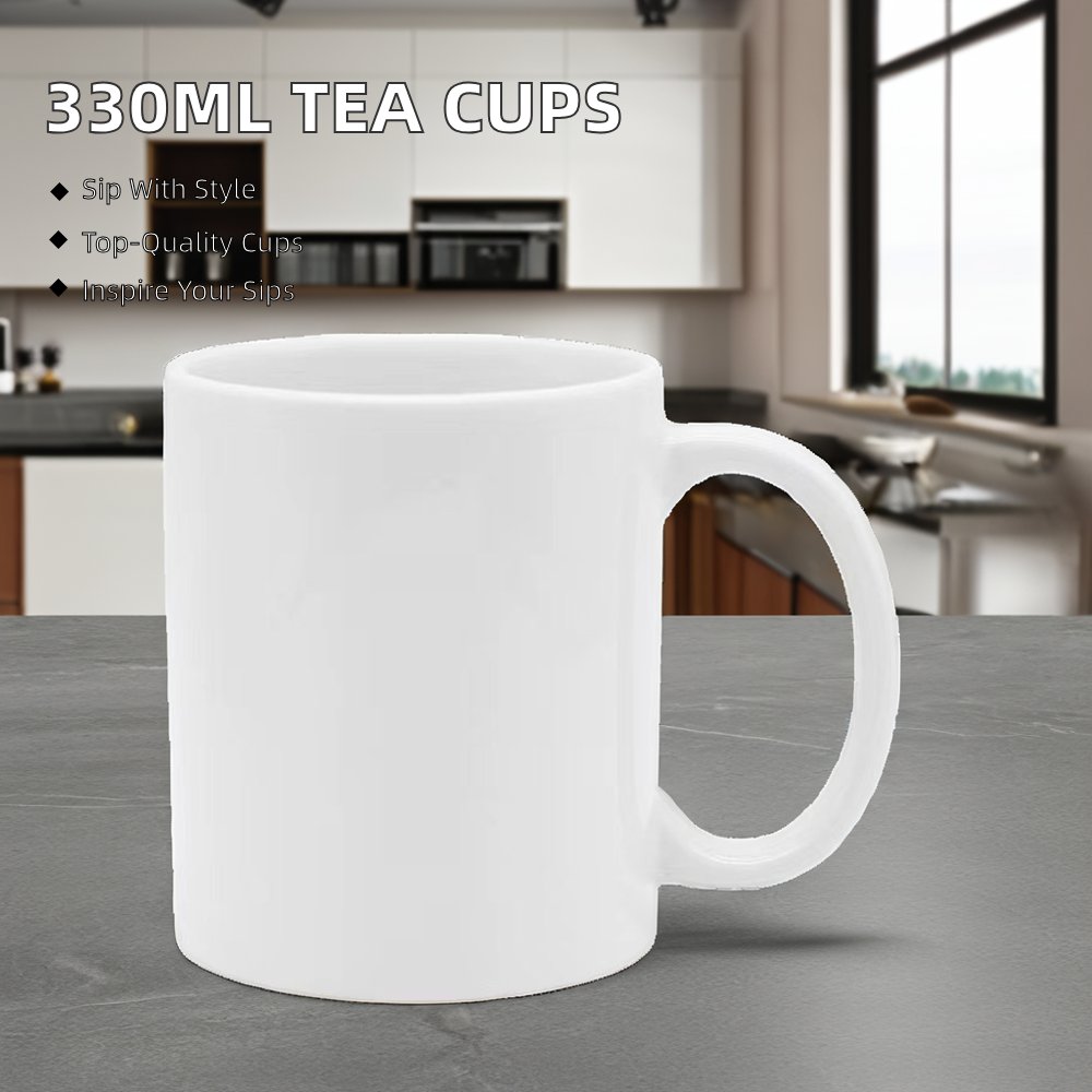 High quality 11oz white sublimation mug with individual packaging box