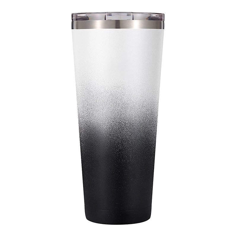 Black Tumbler Cup Coffee Tumbler Beer Thermos Cup Double Wall Vacuum Insulated Stainless Steel 30OZ White Box Travel Mugs 32oz