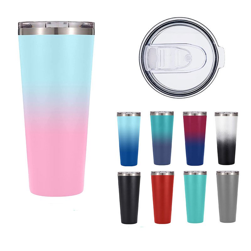 Black Tumbler Cup Coffee Tumbler Beer Thermos Cup Double Wall Vacuum Insulated Stainless Steel 30OZ White Box Travel Mugs 32oz