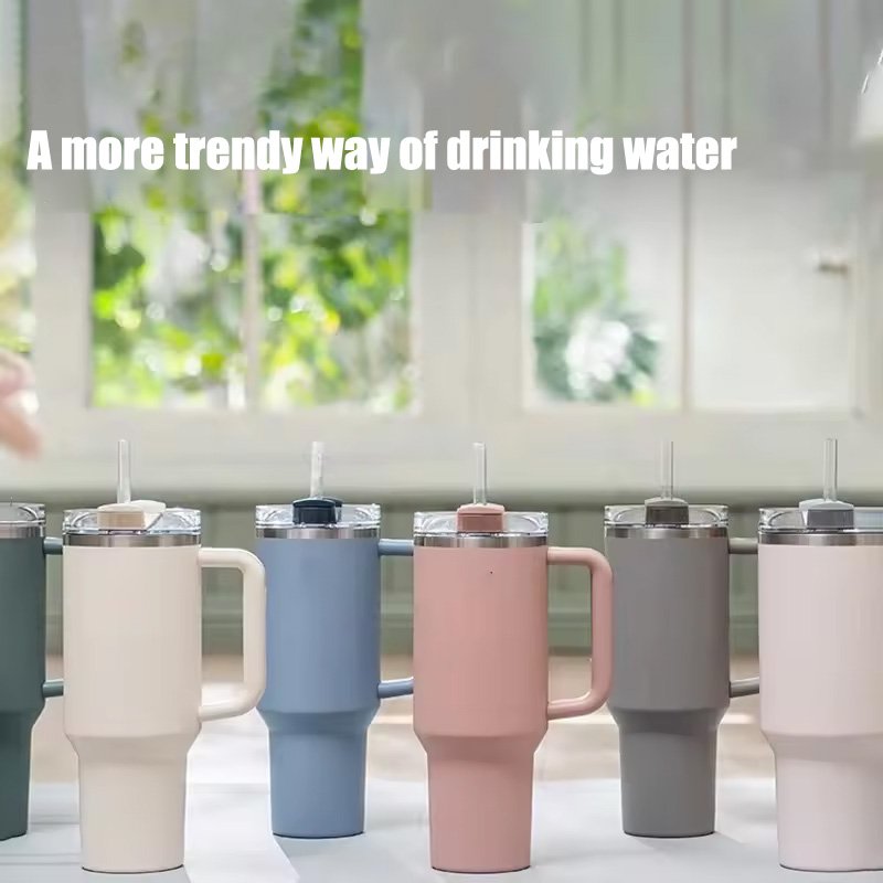 Large Capacity 304 Stainless Steel Sippy Cup for Men and Women Disposable Summer Ice High-Appearance Level Water Mugs