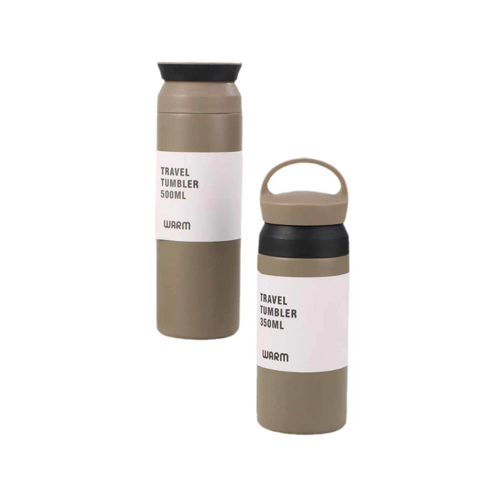 Custom Logo Straight Tumbler Cups With Lid Handle team gift stainless Coffee Mug Insulated Vacuum Flask Travel Outdoor Portable