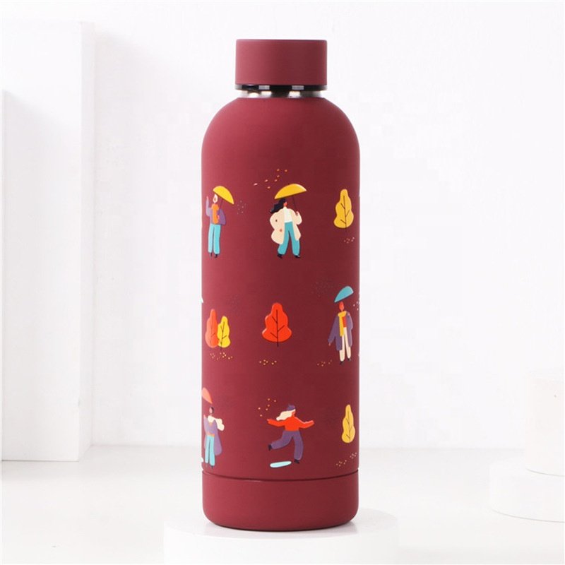 JZYZ Customized 3 Lids Stainless Steel Vacuum Flask Water Bottle Insulated Sports Bottle