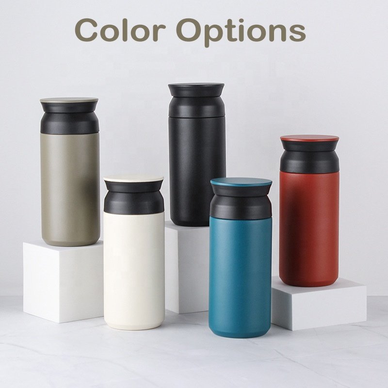 Custom Logo Travel Japanese Insulated Stainless Steel Thermos Thermal Coffee Tumbler Mug Double Wall With Lid