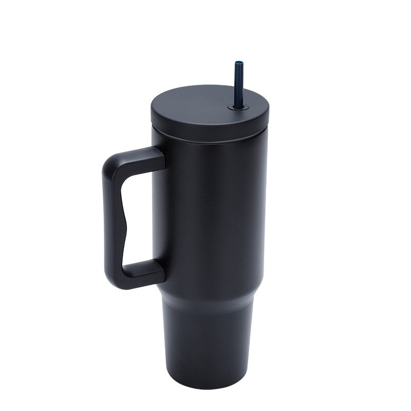 2024 New 40oz Spill Proof Modern Treked Tumblers No Leak Travel Insulated Car Cup Mug with Handle and Straw
