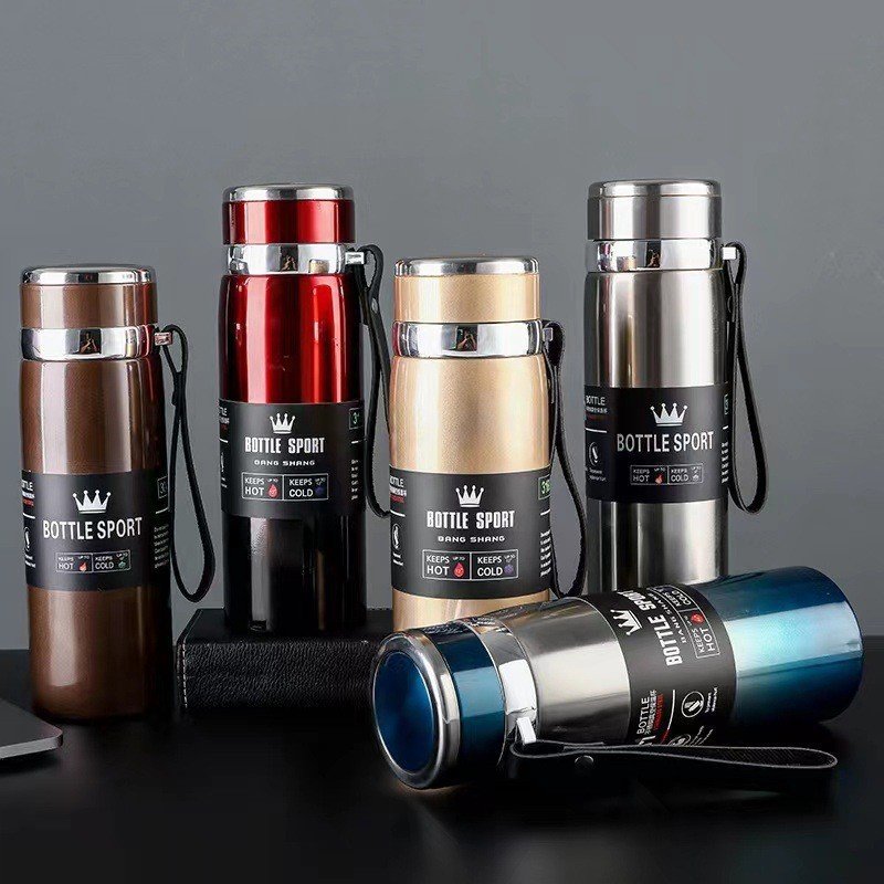 High Quality 1L 316 Stainless Steel Thermos Bottle Large Capacity Portable Double Wall Vacuum Insulated Sports Water Bottle