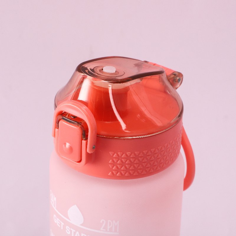 32oz Water Bottle with Straw & Motivational Time Marker Leakpro Ensure Drink Enough Water Throughout The Day for Fitness
