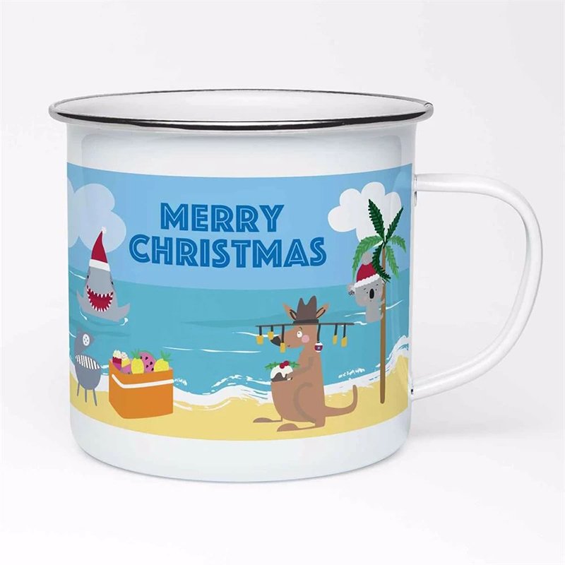 12oz food grade safety green color customized logo printed enamel ware coffee water serving belly mug cup with black rim
