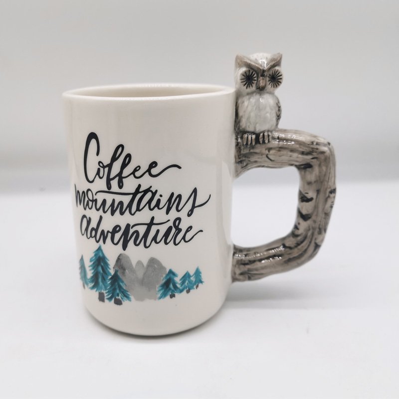 Factory NOVELTY diy ceramic Custom Cup 3D Animal Cup Coffee mugs