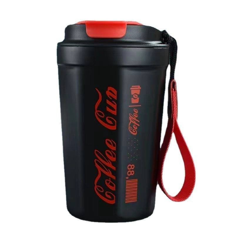 380ml Custom Logo Vacuum Insulated Double Wall Tumbler Reusable Coffee Mugs Stainless Steel Coffee Mug Cup With Lid