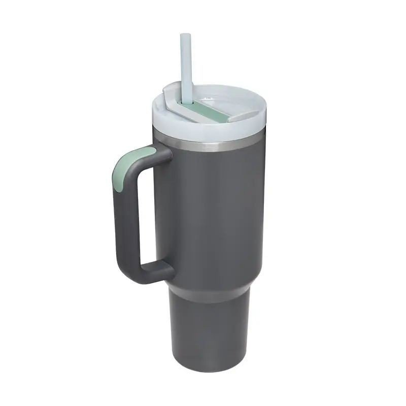Customizable 40 oz Tumbler Double Walled Coated Tumblers Car Coffee Mug Stanly Cup Powder Travel Mug With Handle