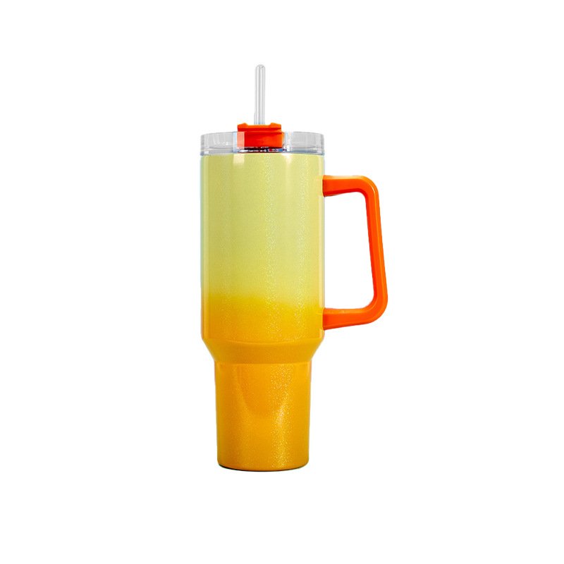 Most Popular 40oz Adventure Vacuum Travel Tumbler Large Capacity Portable Coffee Cup Mug With Straw Handle