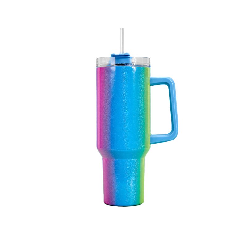 Most Popular 40oz Adventure Vacuum Travel Tumbler Large Capacity Portable Coffee Cup Mug With Straw Handle