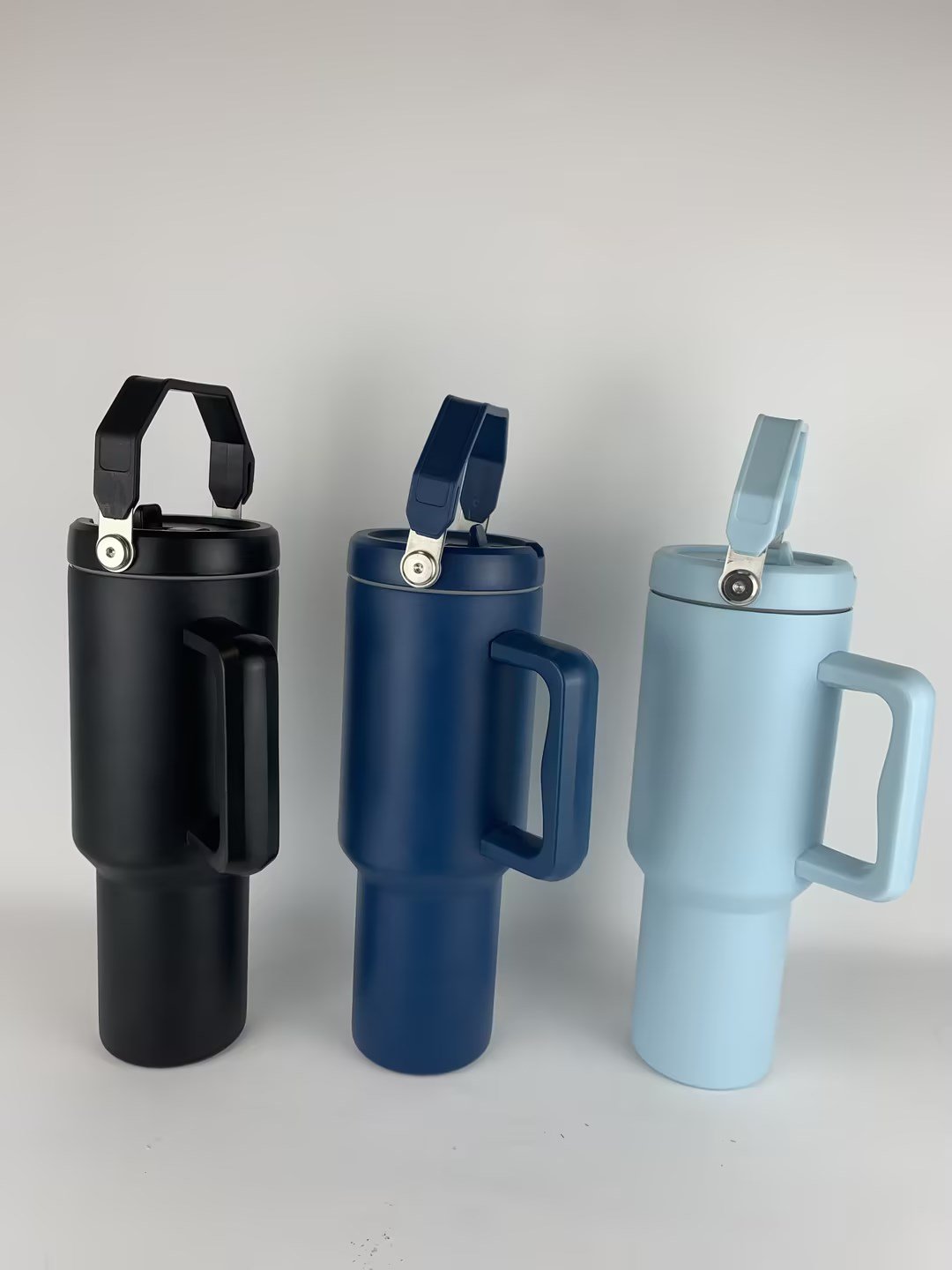 Match to 40 oz Tumbler Lid Reusable Stainless Steel Water Bottle Insulated double wall Travel Mug Cups Thermos Coffee Cup