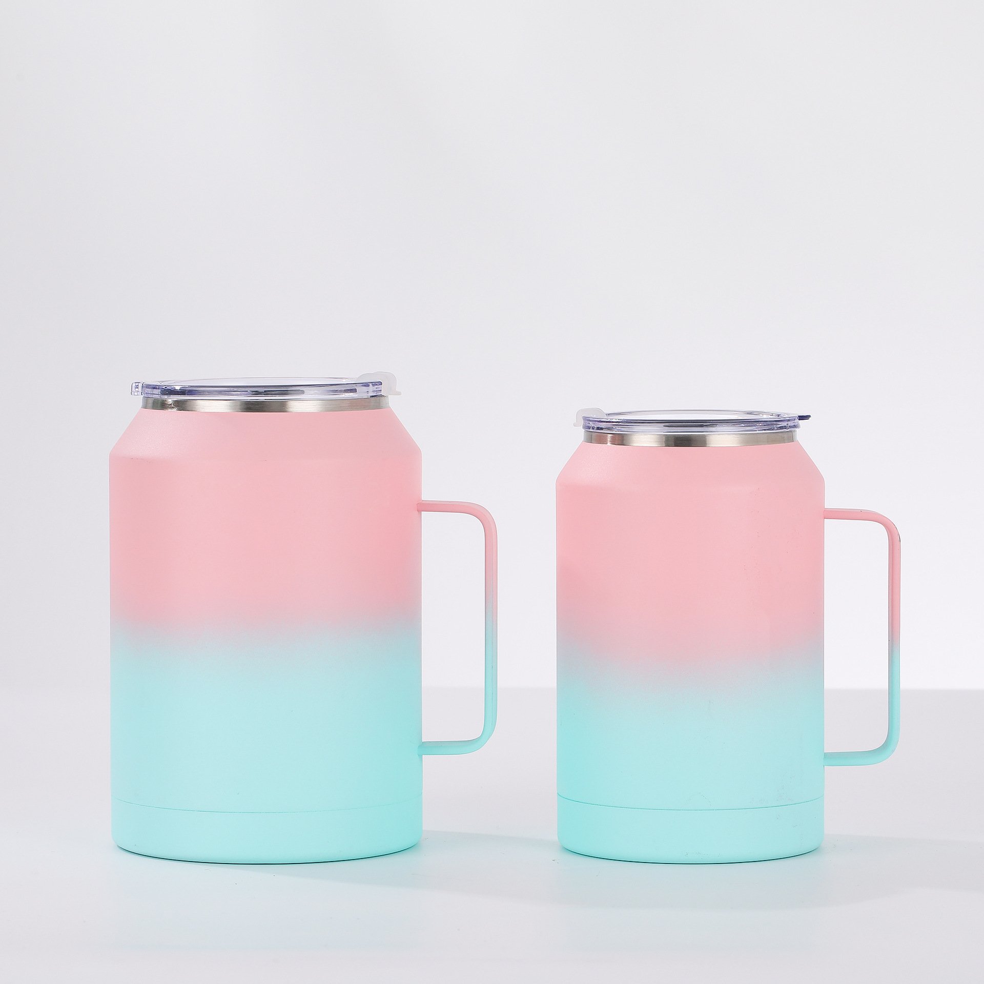 2023 New Trend 50oz Stainless Steel Tumbler Vacuum Keep Hot and Cold Mug with Handle and Straw