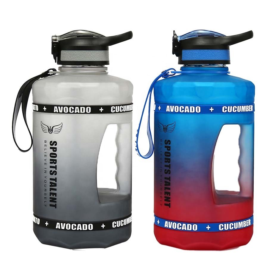 LeMuna 2.2L Fitness Water Bottle Sports Motivational Water Bottle with Time Marker Reminder Large Water Bottle BPA FREE