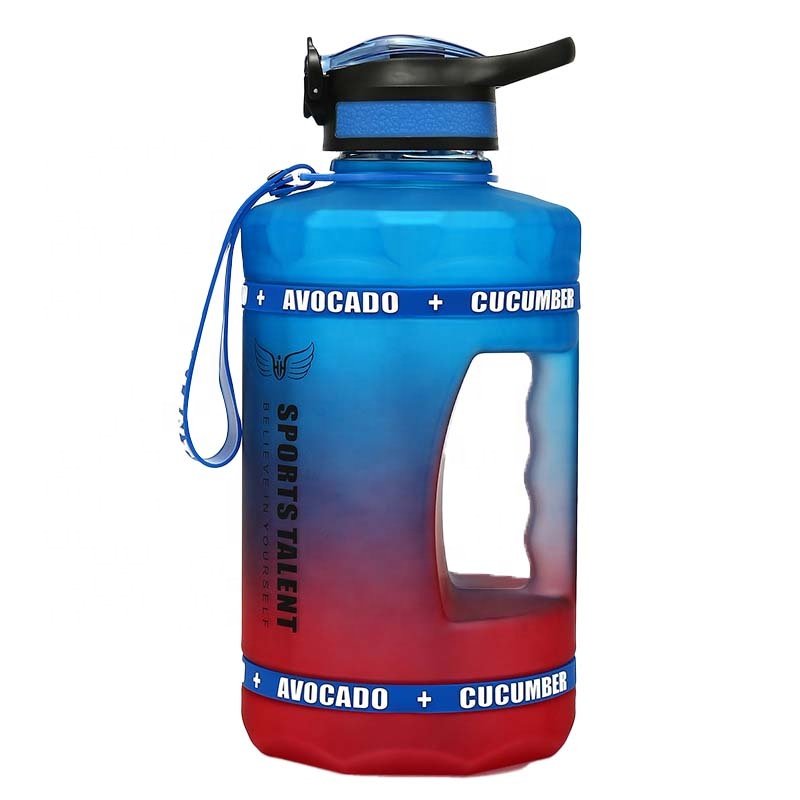 LeMuna 2.2L Fitness Water Bottle Sports Motivational Water Bottle with Time Marker Reminder Large Water Bottle BPA FREE