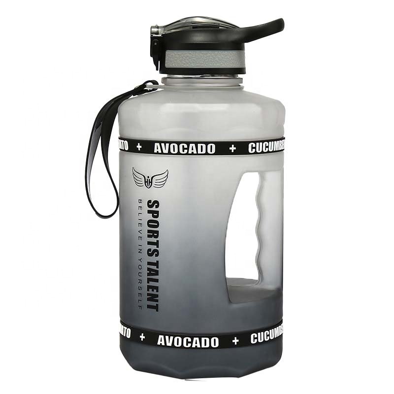 LeMuna 2.2L Fitness Water Bottle Sports Motivational Water Bottle with Time Marker Reminder Large Water Bottle BPA FREE