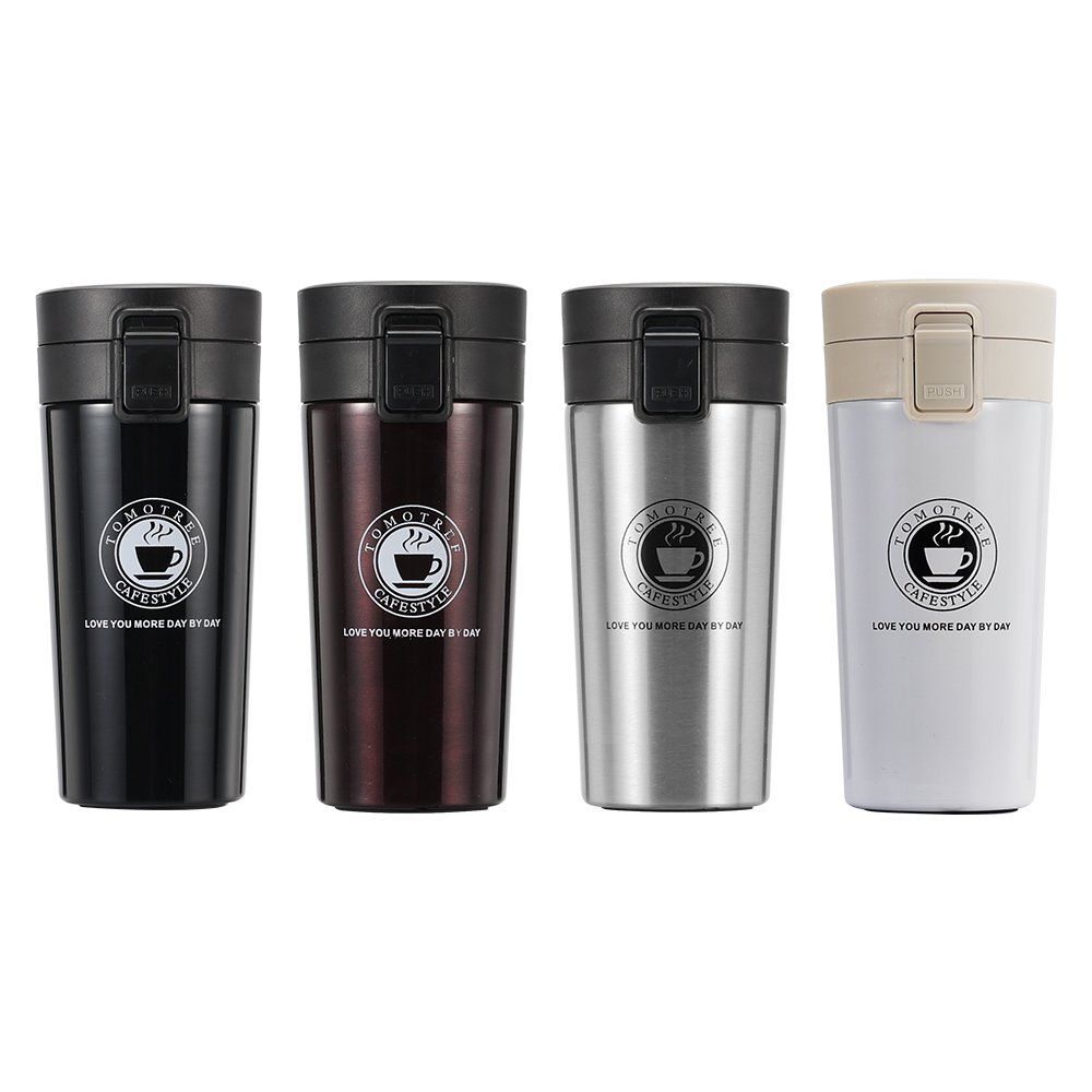 Wholesale Portable Modern Reusable Double Wall Stainless Steel Travel Mug With Bounce Lid