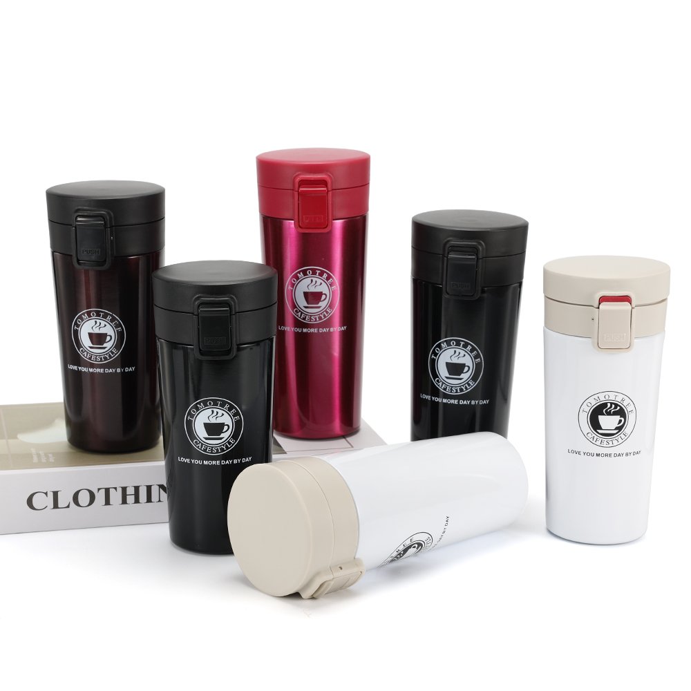 Wholesale Portable Modern Reusable Double Wall Stainless Steel Travel Mug With Bounce Lid