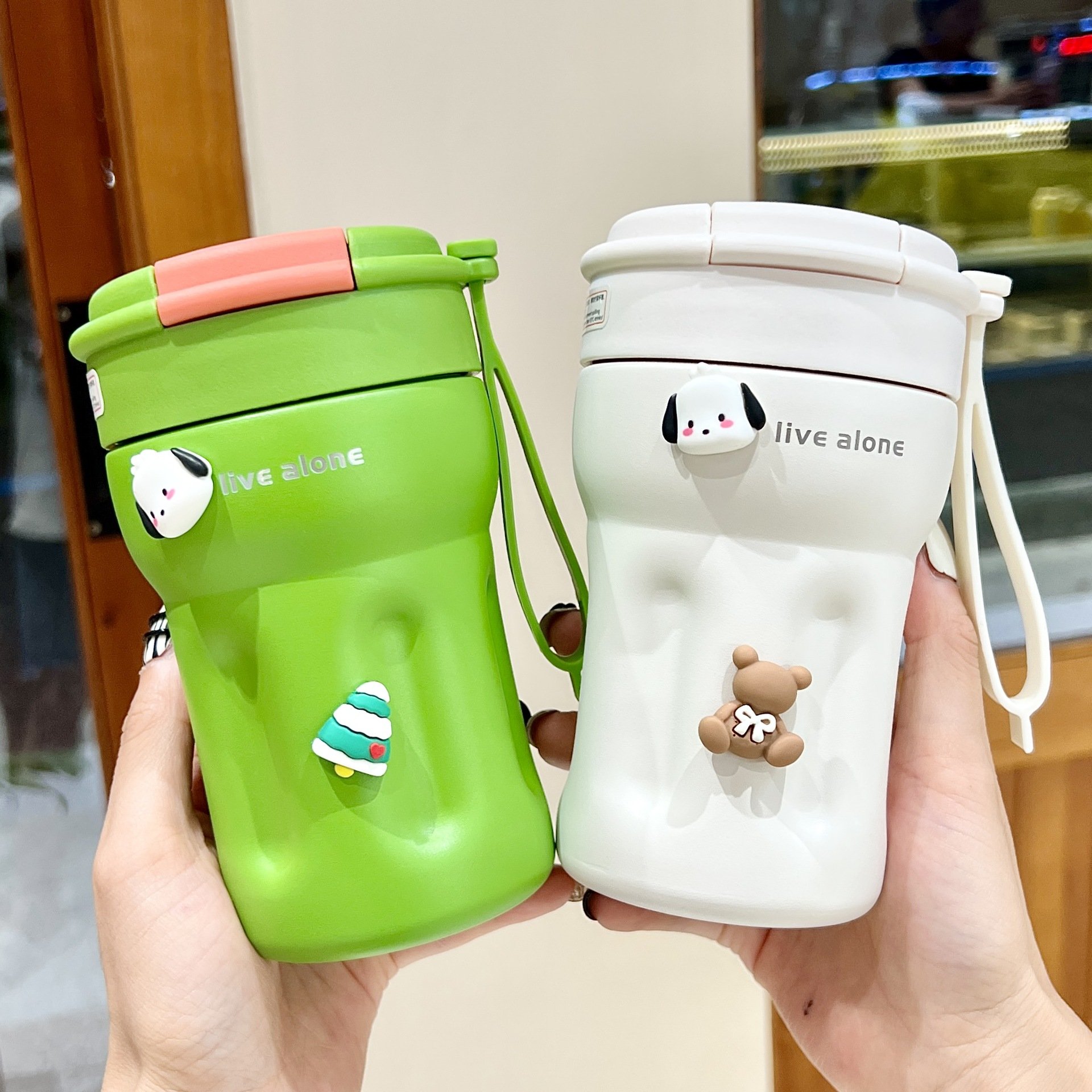 Custom 400ml 304 Stainless Steel Vacuum Tumbler Insulated Thermal Coffee Cups Beer Mug With Lid
