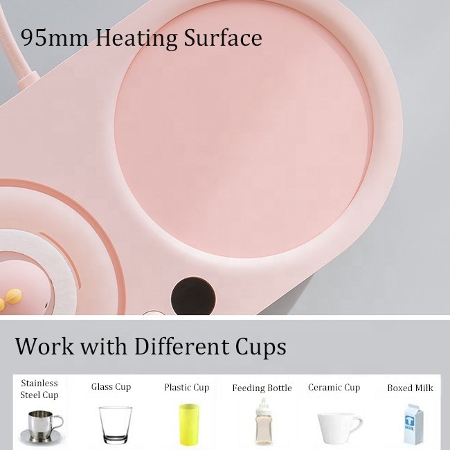 Smart Electric Beverage Coffee Mug Cup Warmer Water Thermostat Coaster Desktop Heating Plate