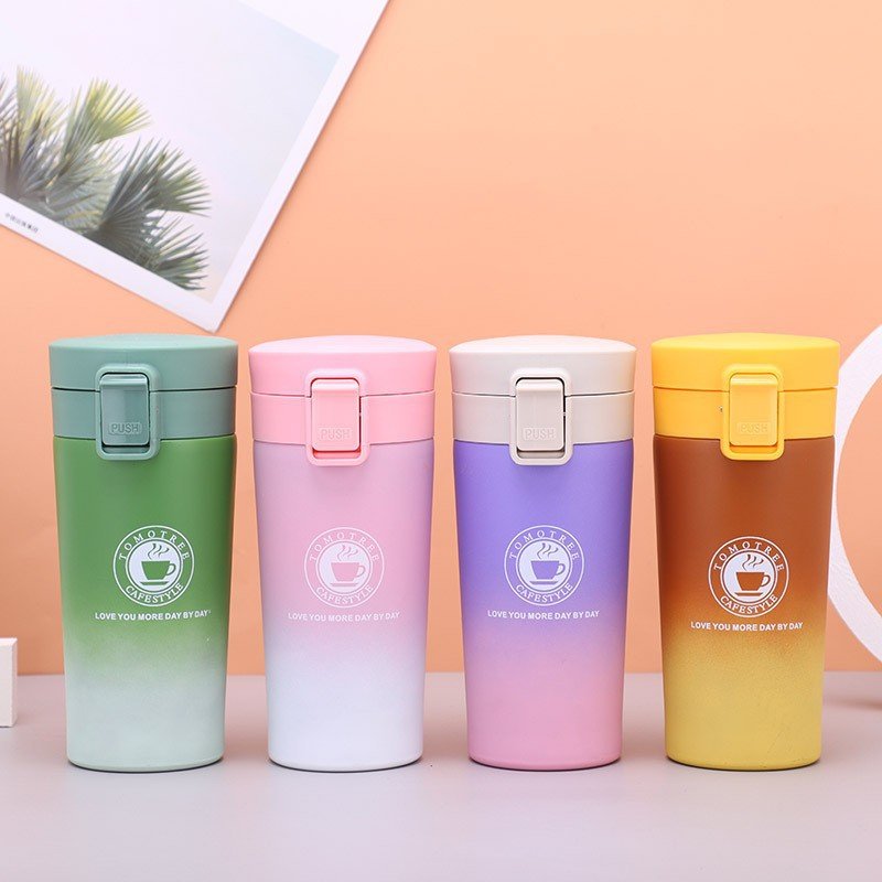 Goofit 500ml Thermal Mug Double Wall 304 Stainless Steel Coffee Cup Vacuum Flask Tea Coffee Leak-proof Thermos Mug