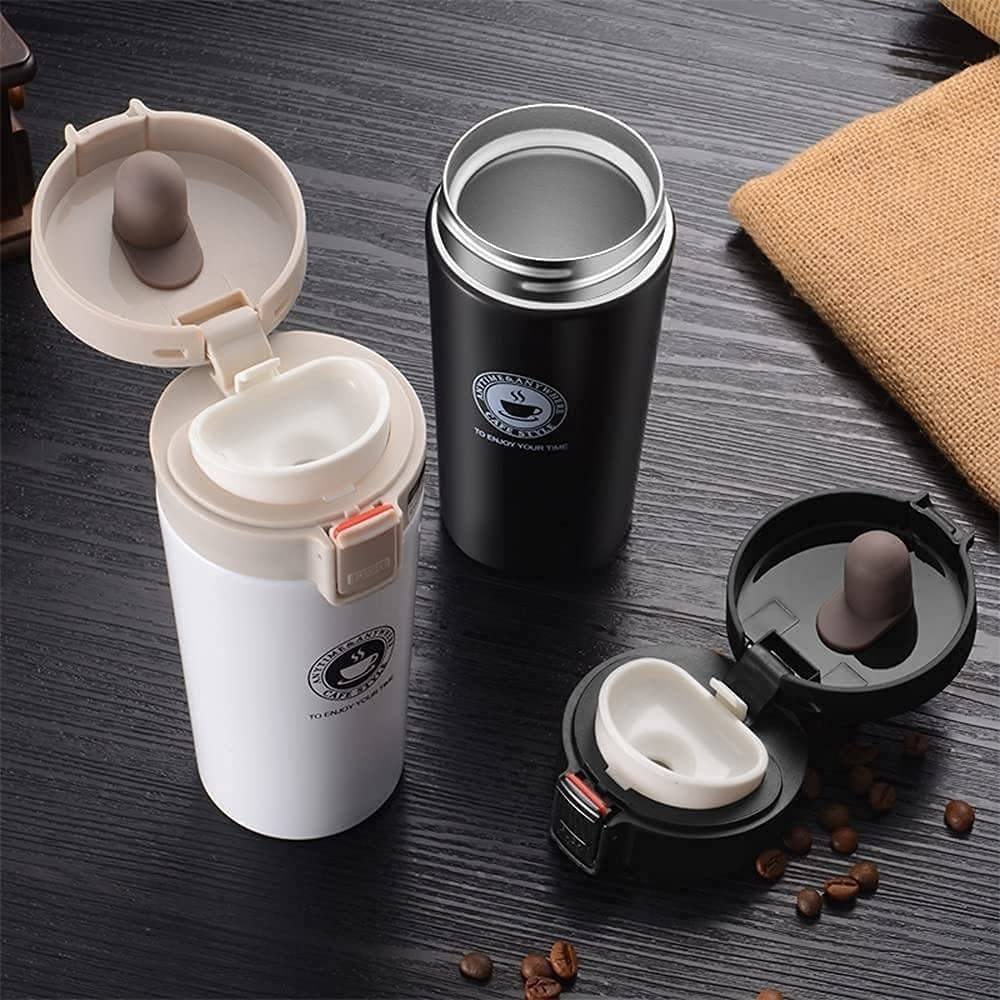 Goofit 500ml Thermal Mug Double Wall 304 Stainless Steel Coffee Cup Vacuum Flask Tea Coffee Leak-proof Thermos Mug