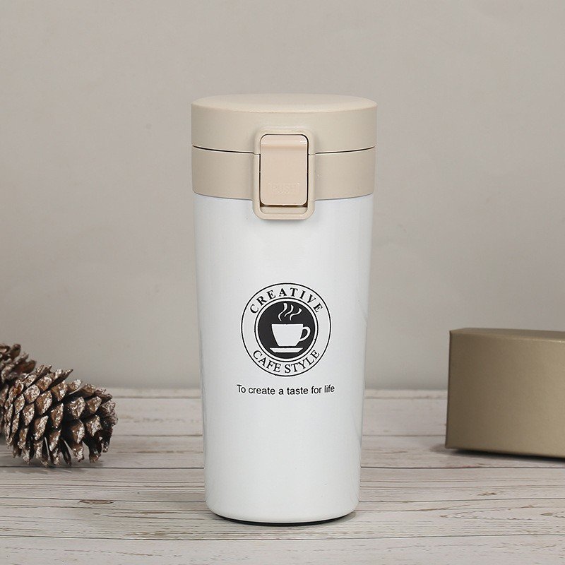 Goofit 500ml Thermal Mug Double Wall 304 Stainless Steel Coffee Cup Vacuum Flask Tea Coffee Leak-proof Thermos Mug