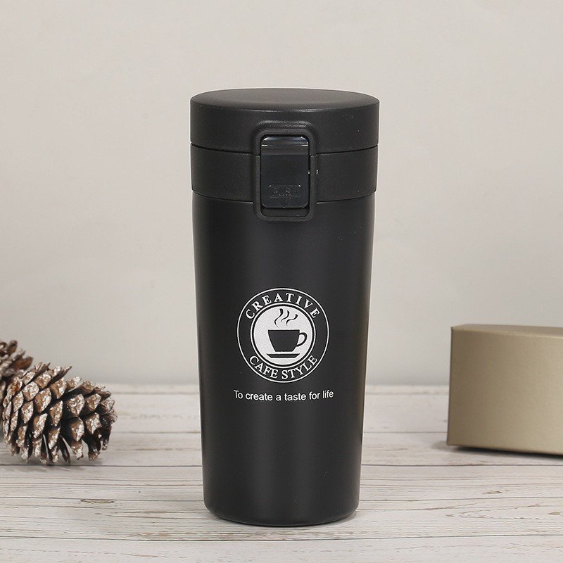 Goofit 500ml Thermal Mug Double Wall 304 Stainless Steel Coffee Cup Vacuum Flask Tea Coffee Leak-proof Thermos Mug