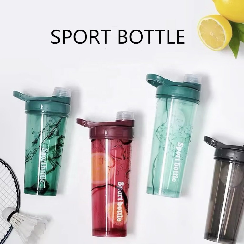 Wholesale Custom Logo GYM Sport plastic protein shaker bottle food grade outdoor drink water bottle