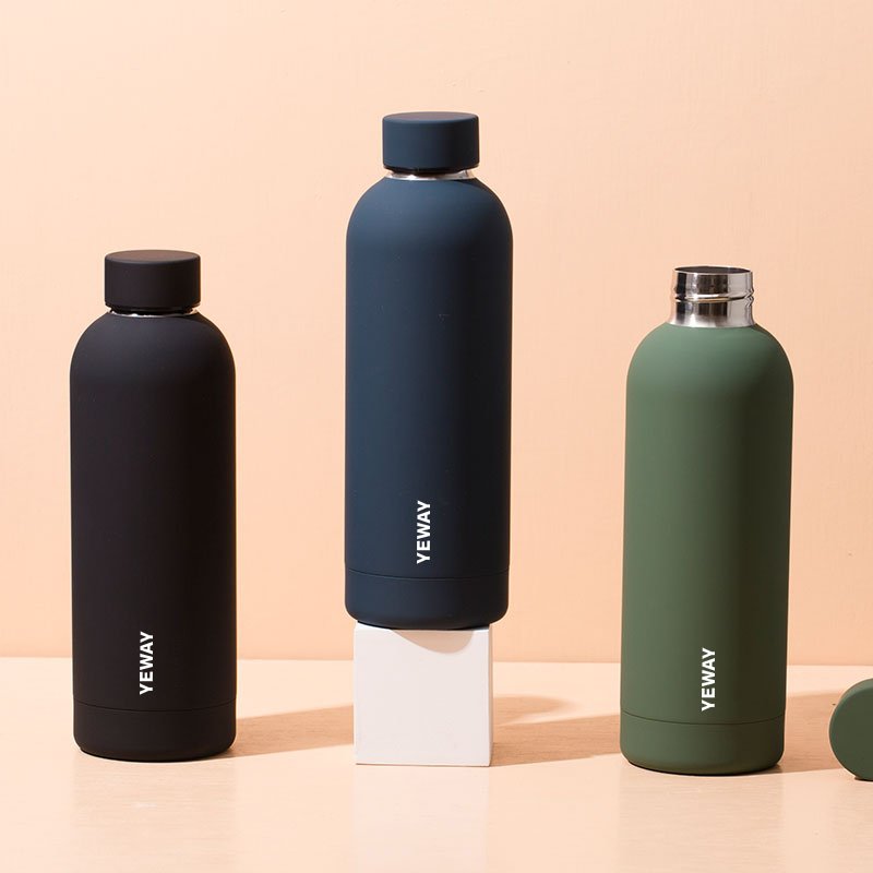 Yeway Free Sample Custom 500ML Thermos Vacuum Flask Double Wall Stainless Steel Water Bottle Vacuum Flasks Stainless Steel Flask