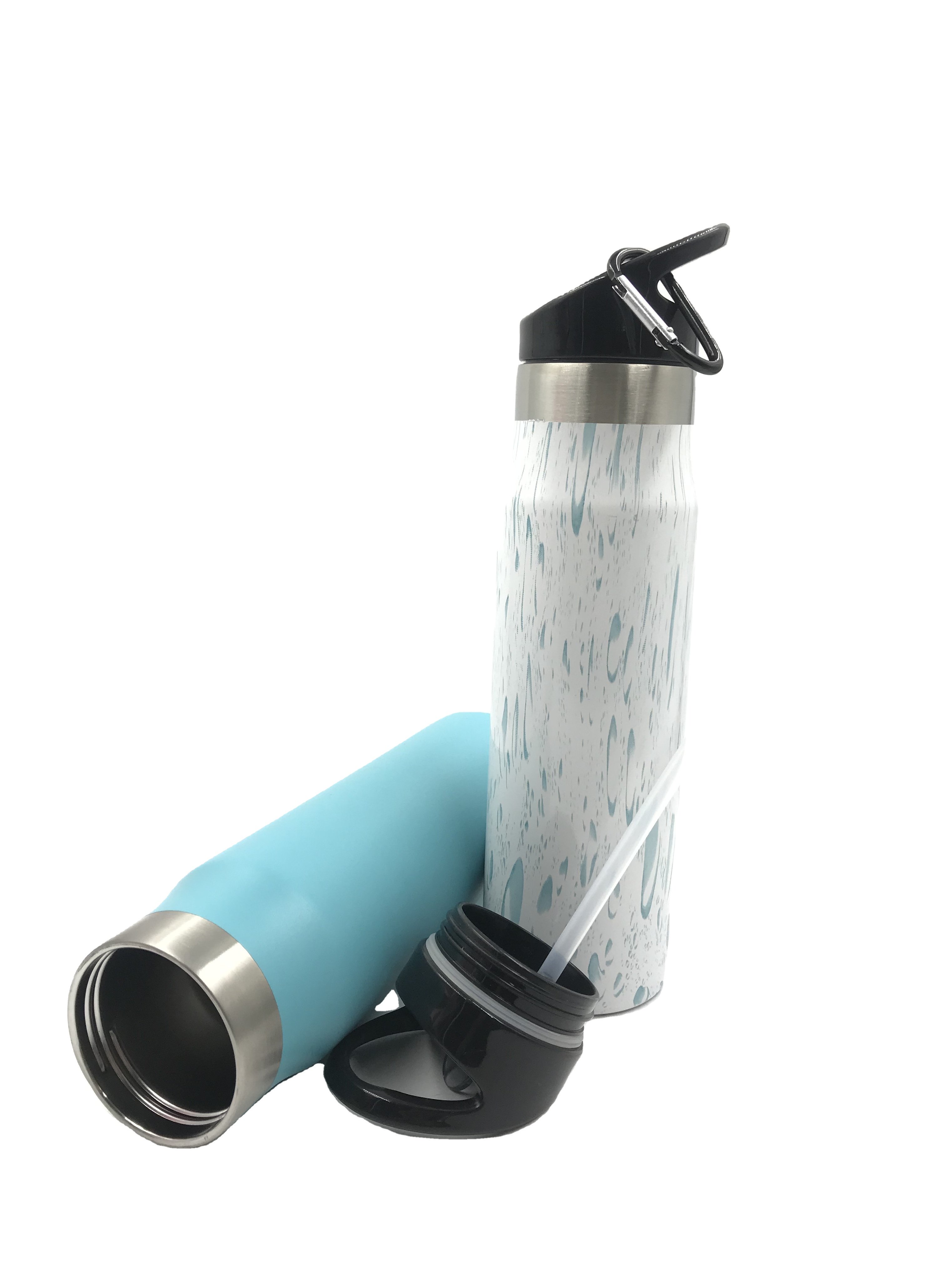 Custom High Quality 750ml Sport Water Bottles Classic Gym Stainless Steel Blender Protein Shaker Bottles