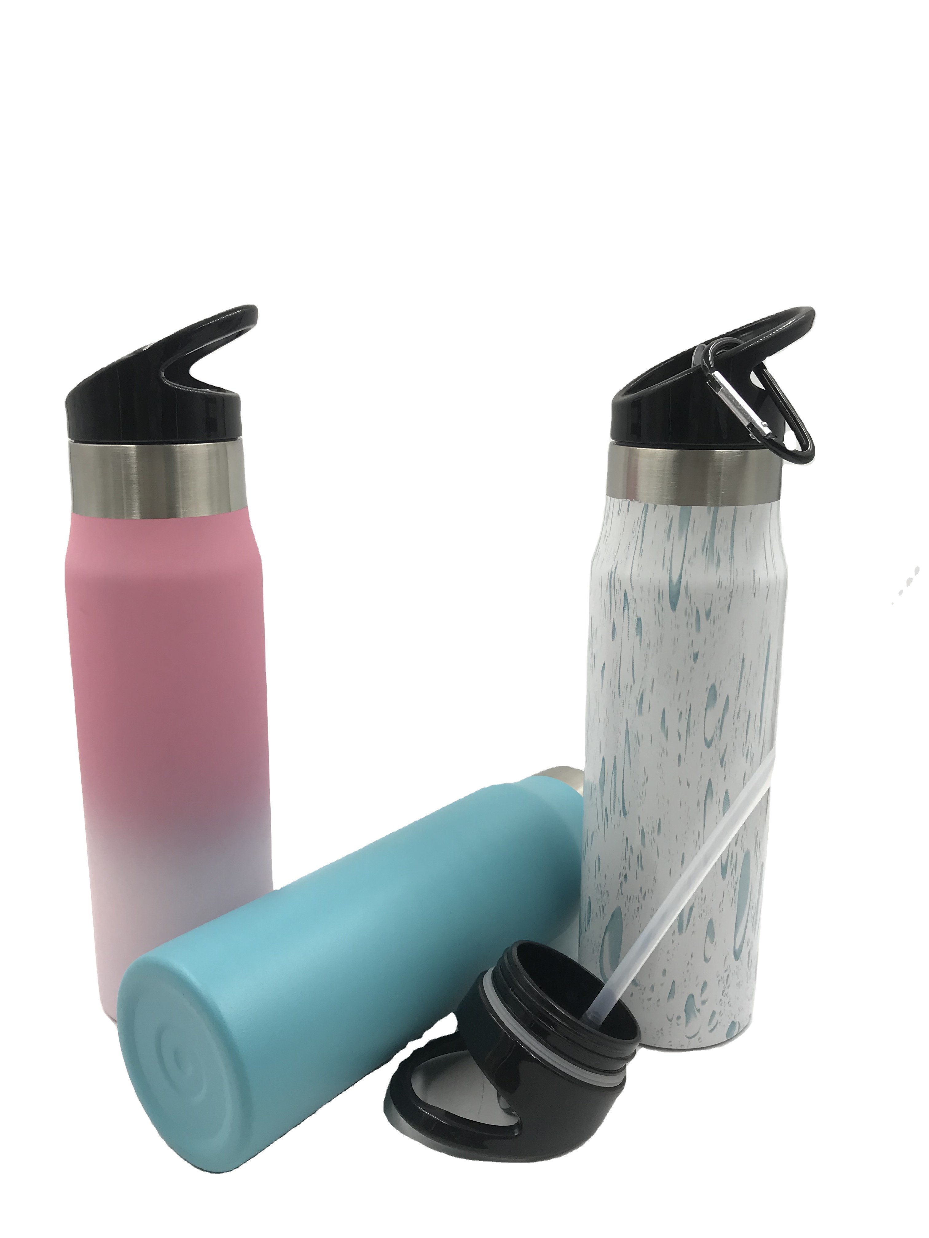 Custom High Quality 750ml Sport Water Bottles Classic Gym Stainless Steel Blender Protein Shaker Bottles