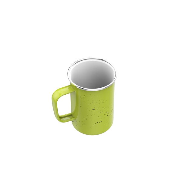 600ml 20oz Food Grade Safe Material Easy To Clean Enamel Cups With Handle coffee mugs