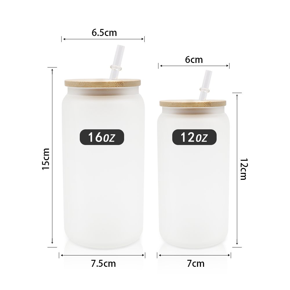 USA warehouse 12 oz 16 oz for juice coffee tea beer wine drinking glass cup sublimation flask water bottles blanks tumblers mug