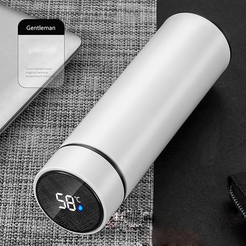 Smart LED temperature display stainless steel vacuum flask without BPA double-wall thermal vacuum cup