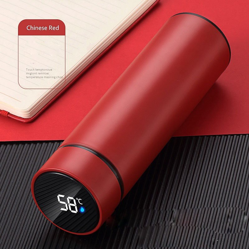 Smart LED temperature display stainless steel vacuum flask without BPA double-wall thermal vacuum cup