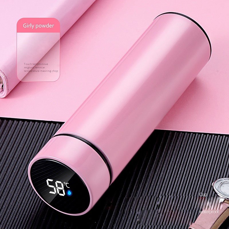 Smart LED temperature display stainless steel vacuum flask without BPA double-wall thermal vacuum cup